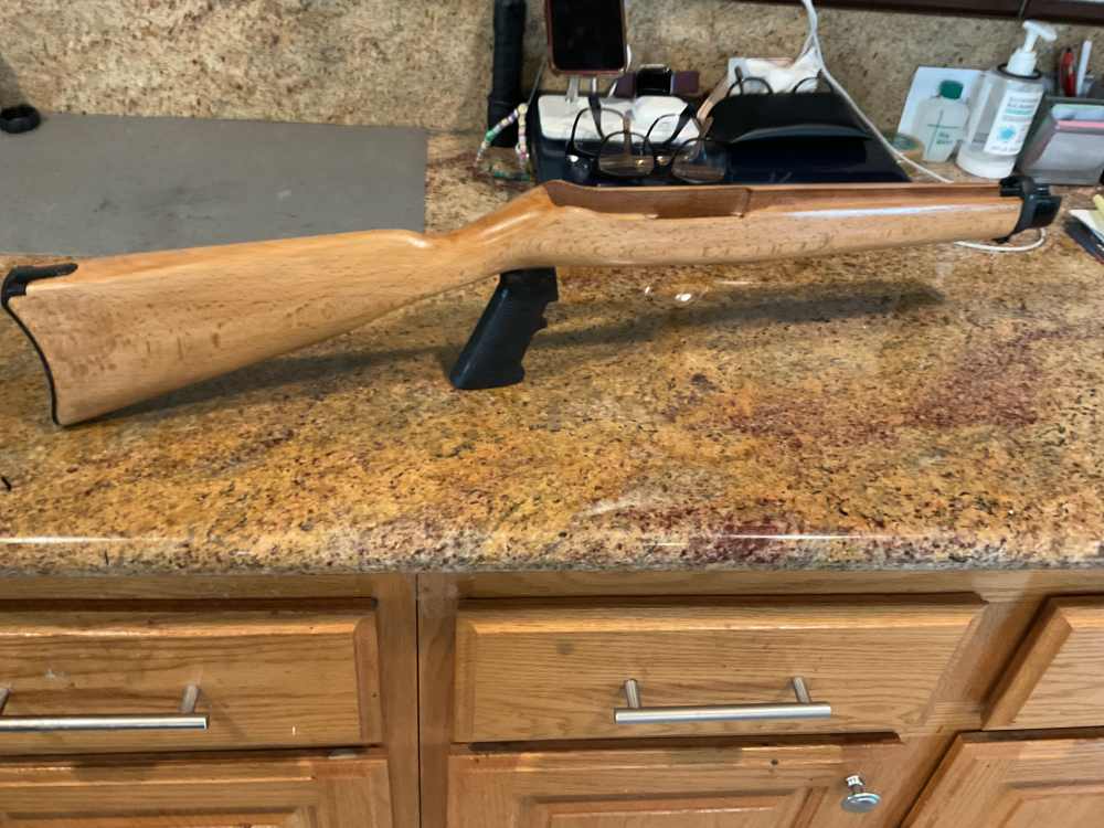 Ruger 10/22 custom made wood stock -img-4