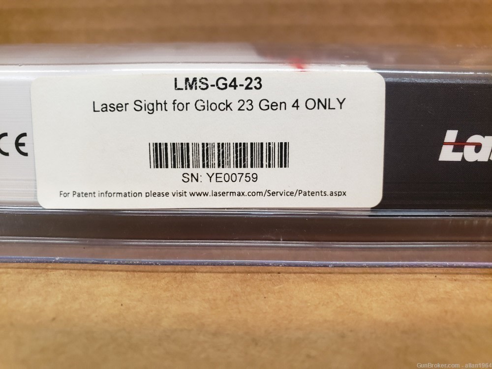 Lasermax Guide Rod Laser for Glock 23 Gen 4 Red Laser-img-2