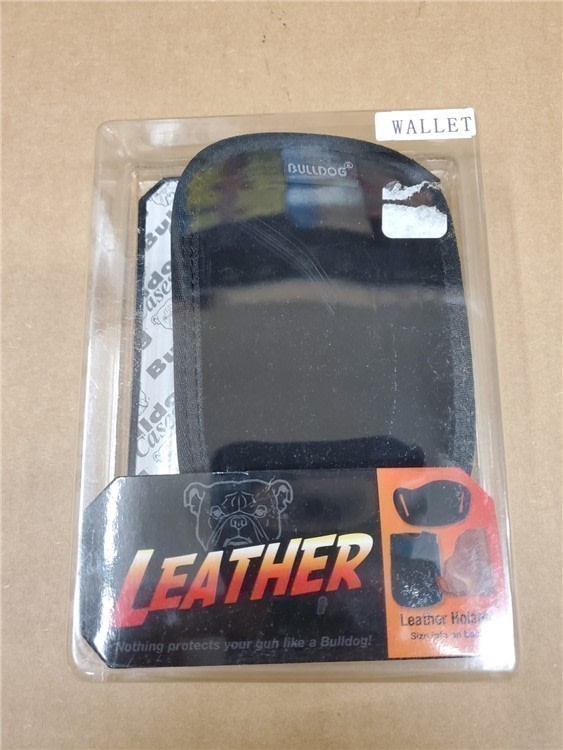 Bulldog Suede Leather Wallet size In The Pocket Holster Black-img-2
