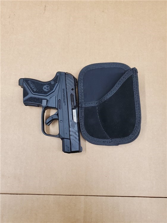 Bulldog Suede Leather Wallet size In The Pocket Holster Black-img-0