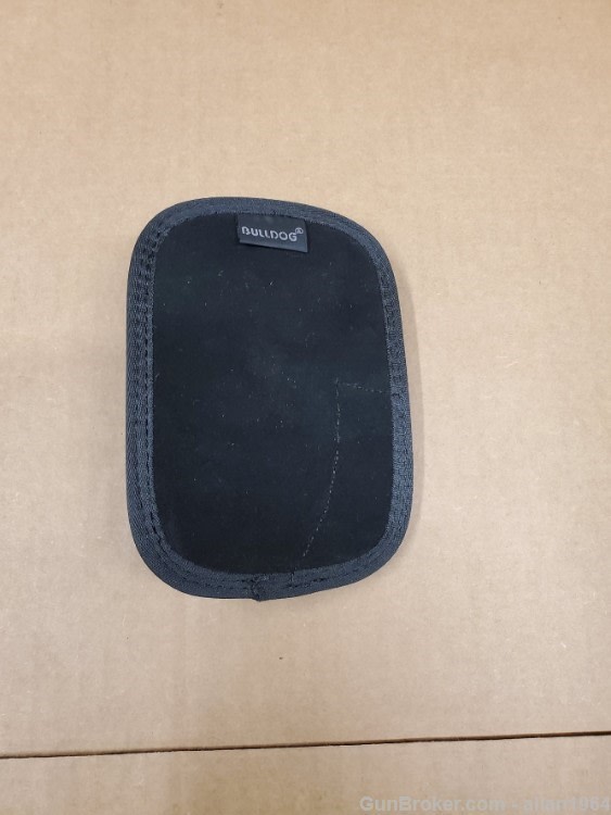 Bulldog Suede Leather Wallet size In The Pocket Holster Black-img-5