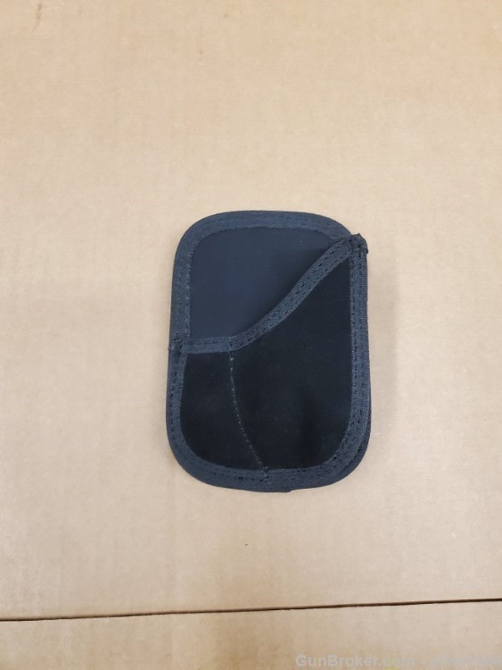 Bulldog Suede Leather Wallet size In The Pocket Holster Black-img-4