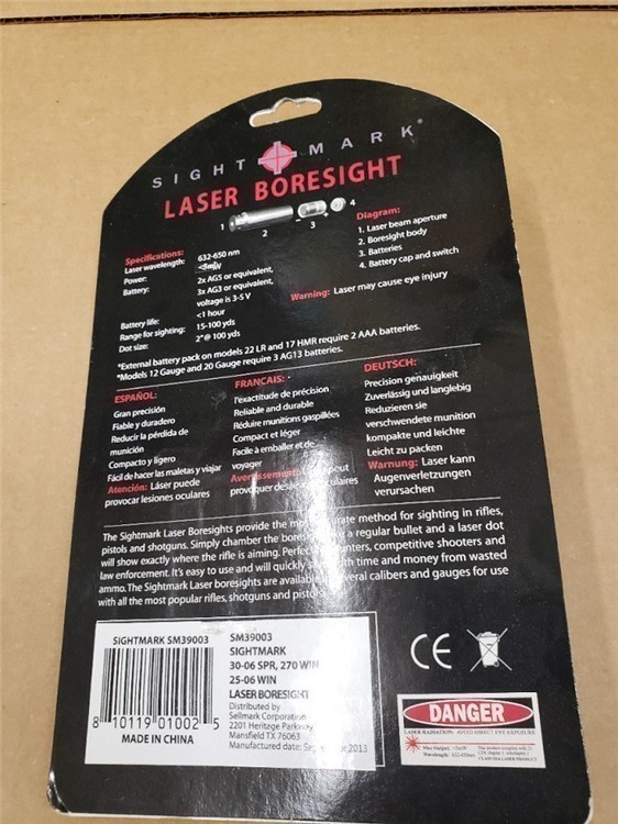 Sight Mark Laser Bore Sight 30-06 Spr, 270 Win, 25-06 Win SM39003-img-1