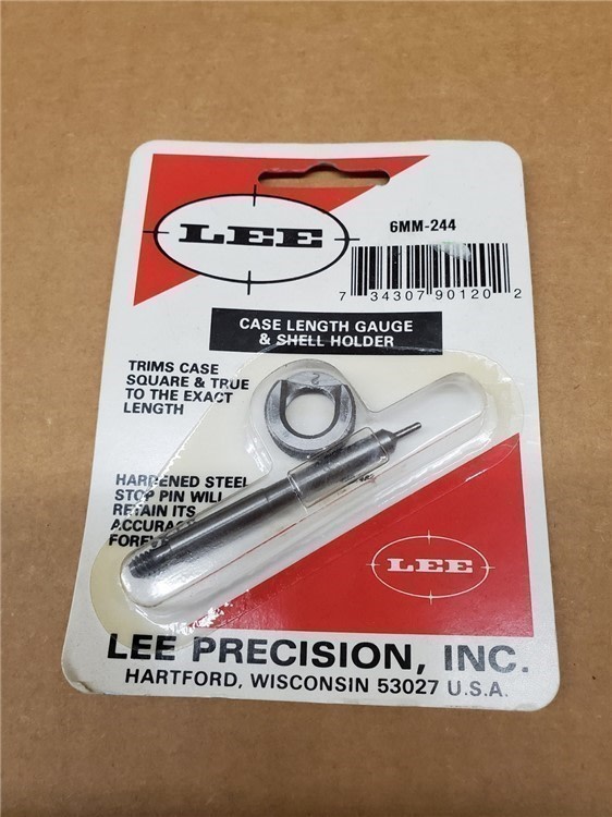 Lee Case Length Gauge and Shell Holder for 6mm-244 90120-img-0