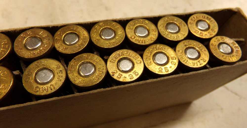 Collector's boxes of 25-35 Win. ammo, 20 Win and 18 Rem-img-1