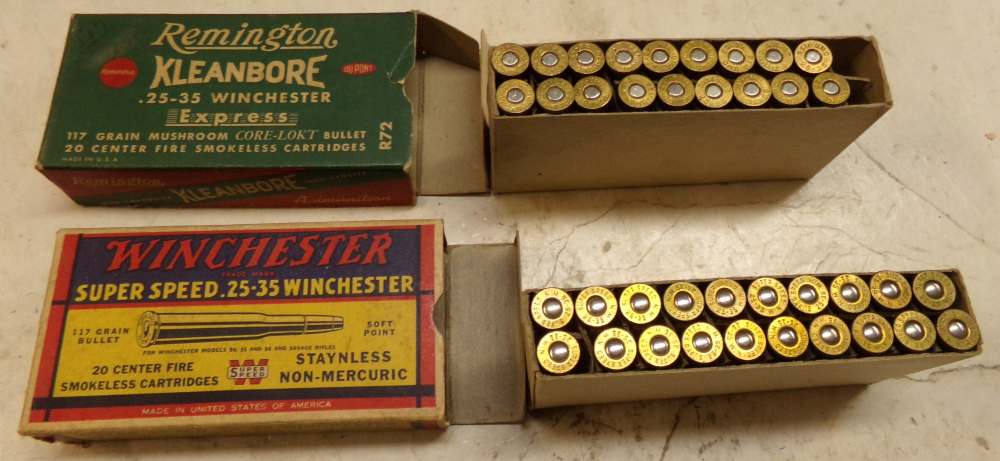 Collector's boxes of 25-35 Win. ammo, 20 Win and 18 Rem-img-3