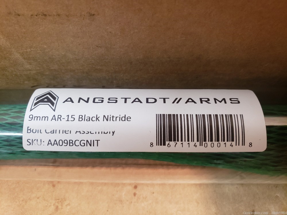 Angstadt Arms 9mm BCG Black Nitride NIB-img-0