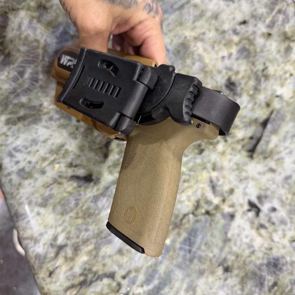 We The People S&W M&P 5.7 Level 2 Duty Kydex OWB Locking Hood Holster-img-1