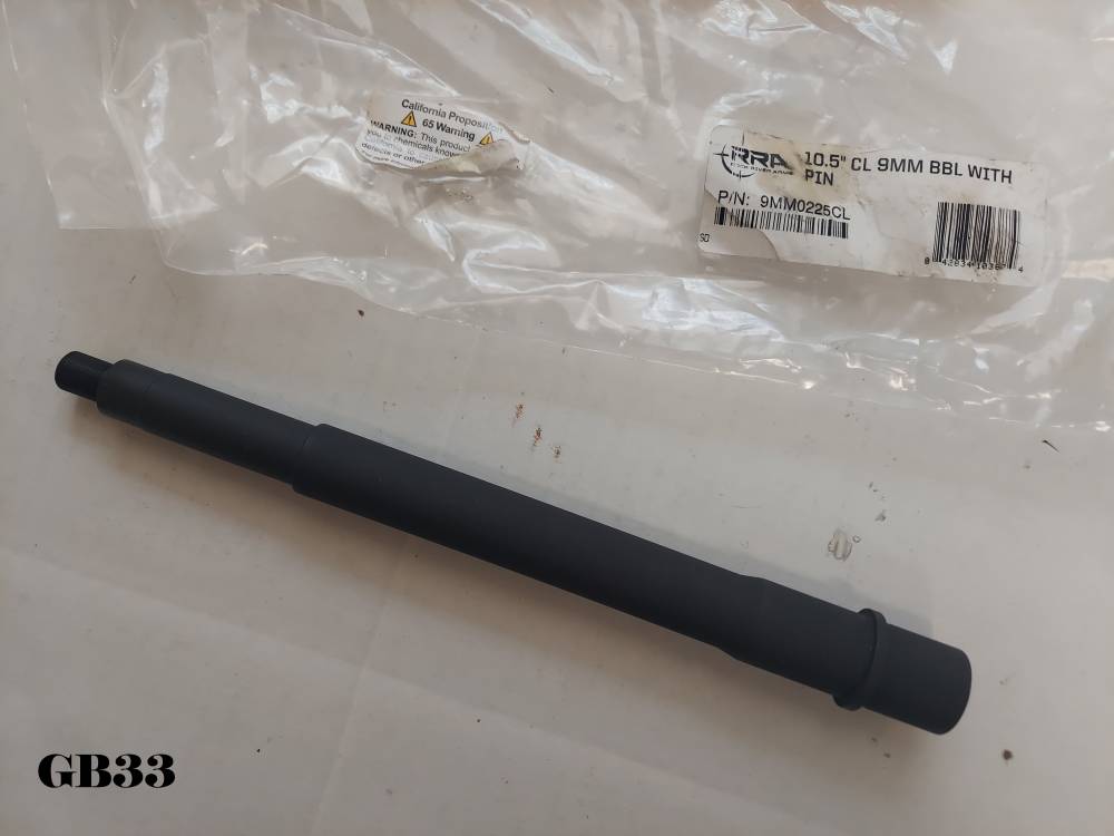 Rock River Arms 10.5" Chrome Lined 9mm Barrel w/ Ext. & Pin 9MM0225CL-img-0