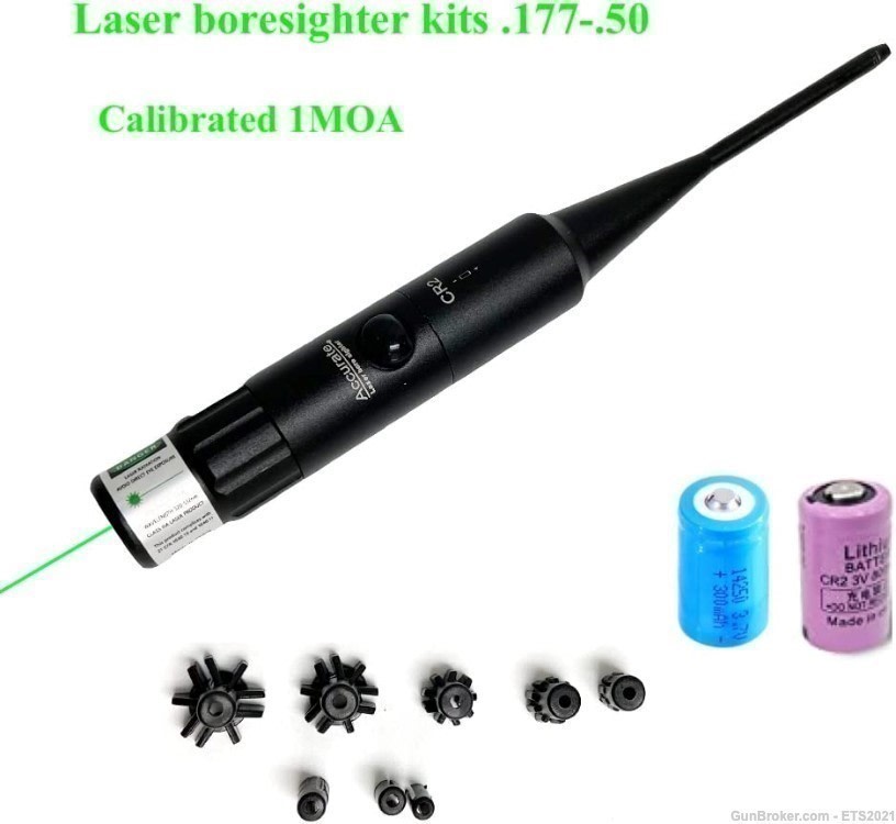 Green Laser Bore Sight Kit for .177 to .50 Caliber-img-0