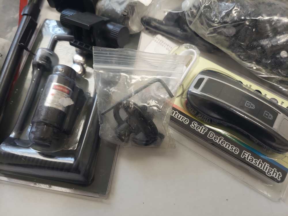 28 Pound Lot of Gun Parts Police Baton Barrel Forward Assist Tripods Reload-img-9