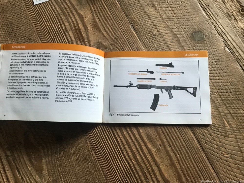 Rare Galil Owner Manual Vintage Original Hard to Find Item-img-7