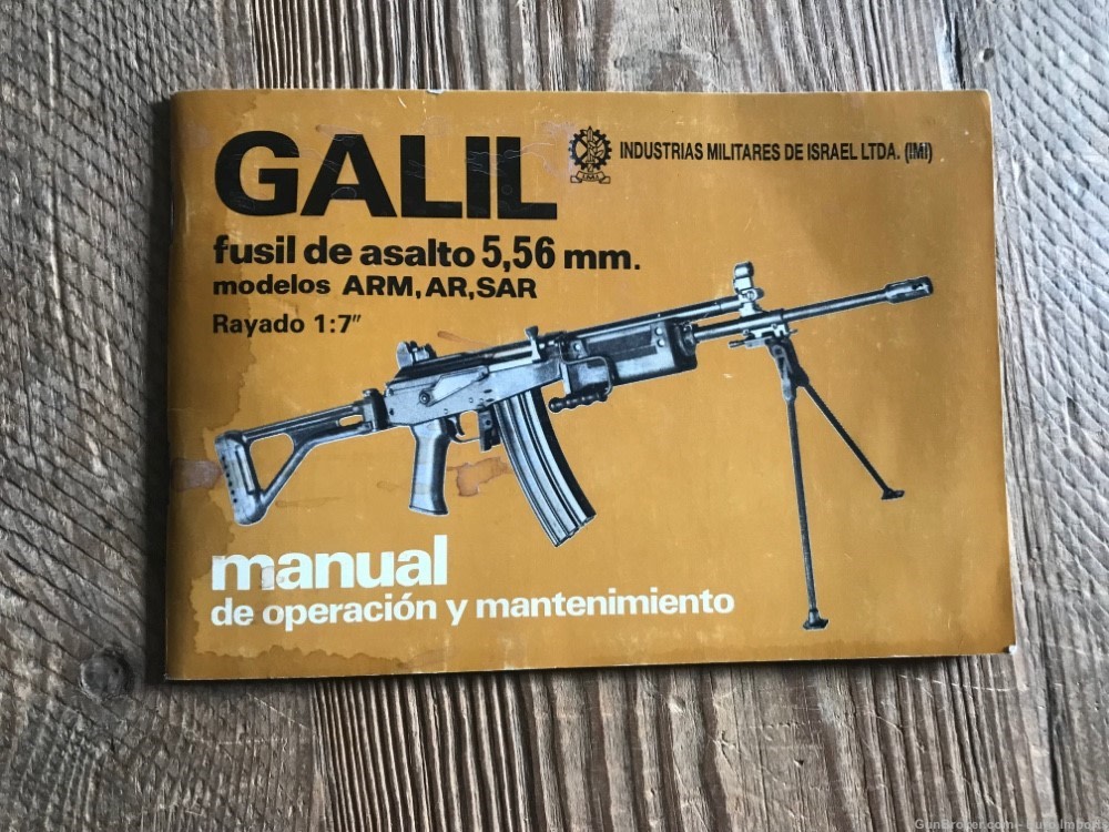 Rare Galil Owner Manual Vintage Original Hard to Find Item-img-1