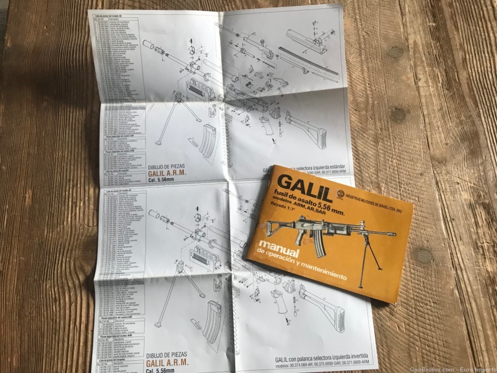 Rare Galil Owner Manual Vintage Original Hard to Find Item-img-0