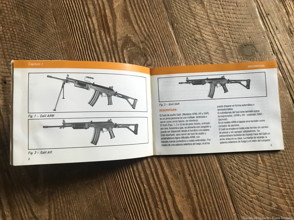 Rare Galil Owner Manual Vintage Original Hard to Find Item-img-6