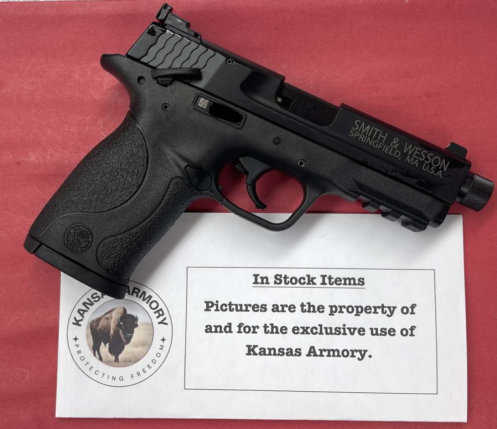 S&W M&P22 Compact 22 LR 3.6" Threaded Barrel 10199 S&W M&P-22 22LR-img-1