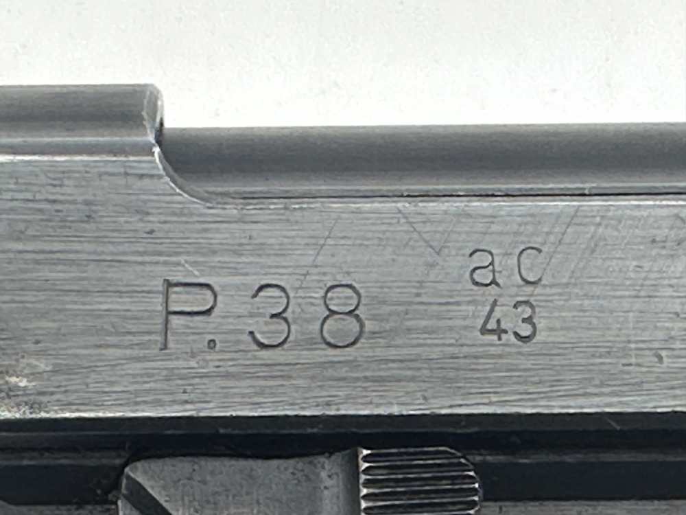 1943 WALTHER P.38 AC43 2ND VARIATION 9MM GERMAN MILITARY P38 *ALL MATCHING*-img-6