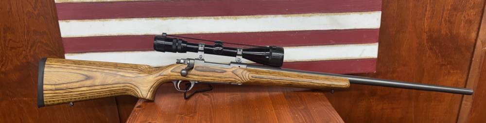 Ruger M77 Mark II Laminate .223 Heavy Barrel w/ Ultra Vision 3-12x40 Scope-img-0