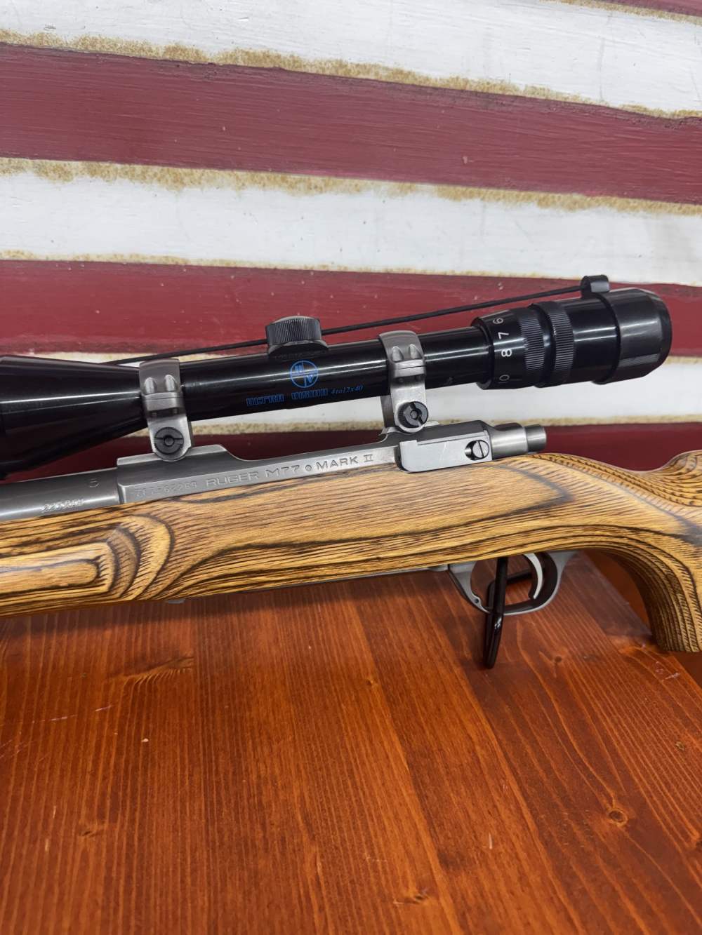 Ruger M77 Mark II Laminate .223 Heavy Barrel w/ Ultra Vision 3-12x40 Scope-img-11