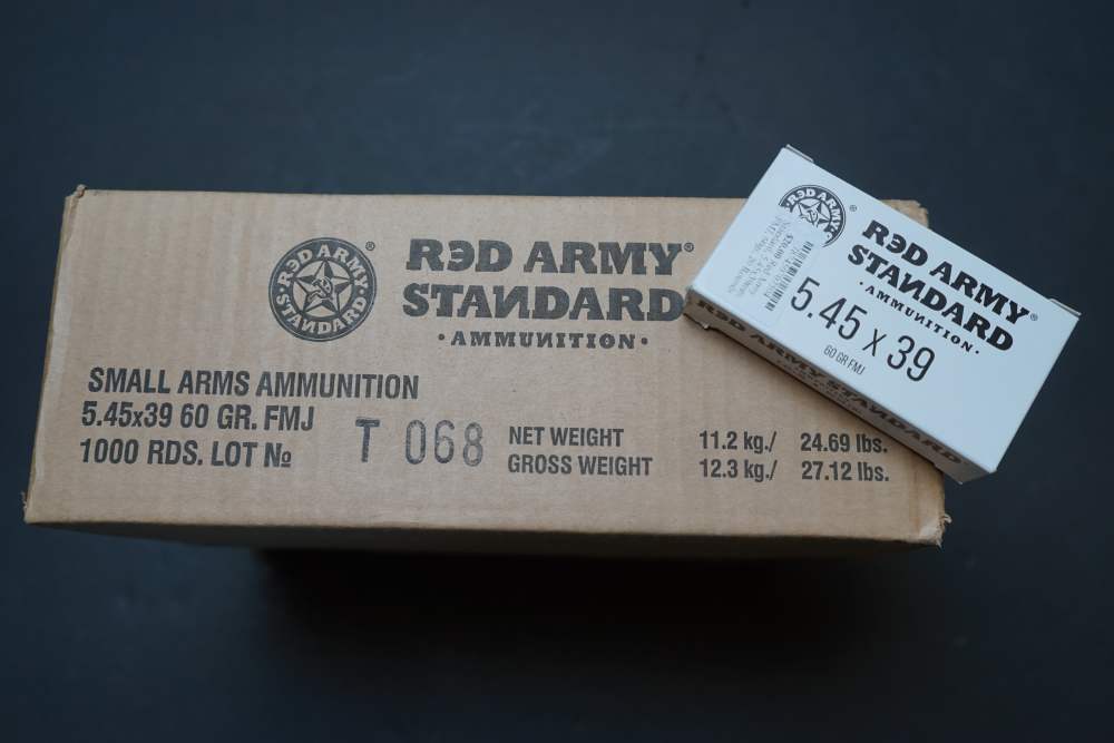 Red Army Standard Ammunition, 5.45x39mm, Case of 1000 rounds, 60 gr FMJ-img-0