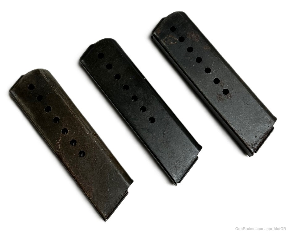 SET OF 3 POST WAR P38/P1 MAGAZINES STRIPPED BODIES DAMAGED. -img-2