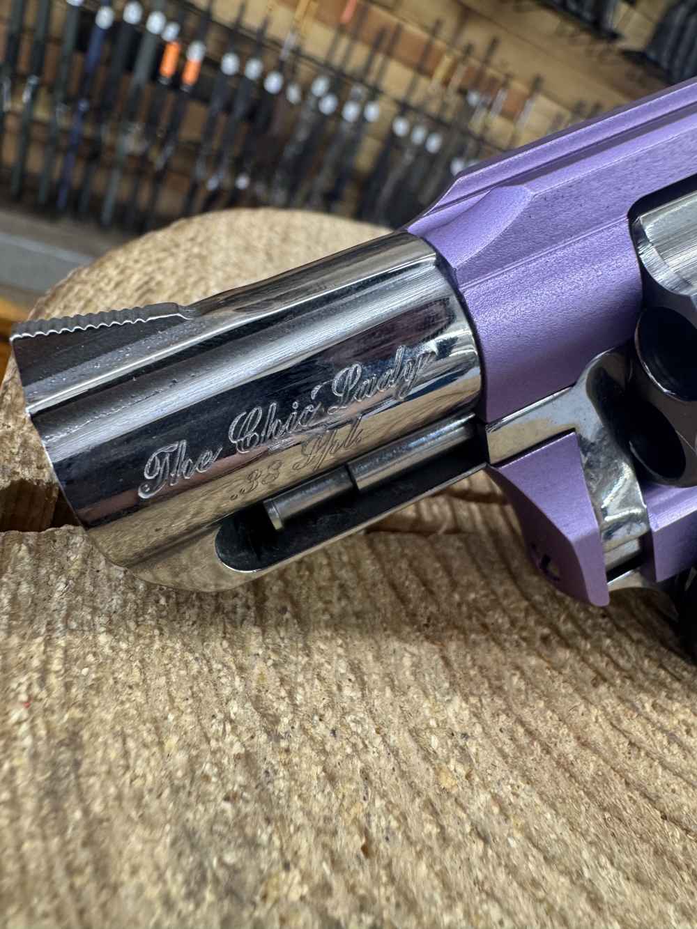 Charter Arms Chic Lady 38 SPL 5rd Shot 2" Lavender Frame Black Rubber Grip-img-4