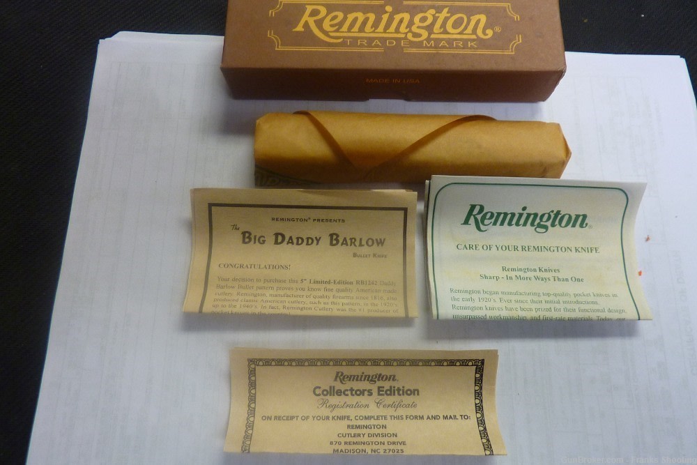 REMINGTON BIG DADDY BARLOW BULLET KNIFE 2009 MFG-img-1