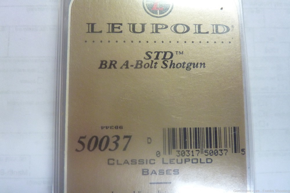 LEUPOLD STANDARD 1-PC BASE BROWNING A-BOLT SHOTGUN MATTE-img-2