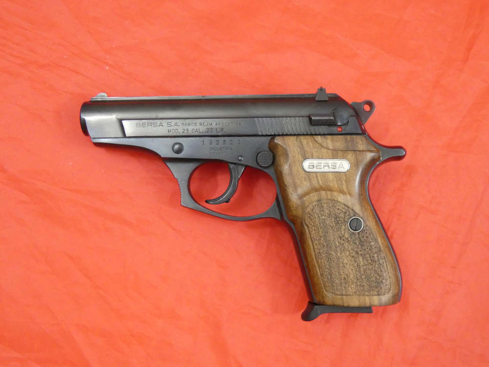 RARE BERSA MODEL 23 PISTOL ALL STEEL 22LR  - "AS NEW" ORIGINAL BOX / PAPERS-img-3