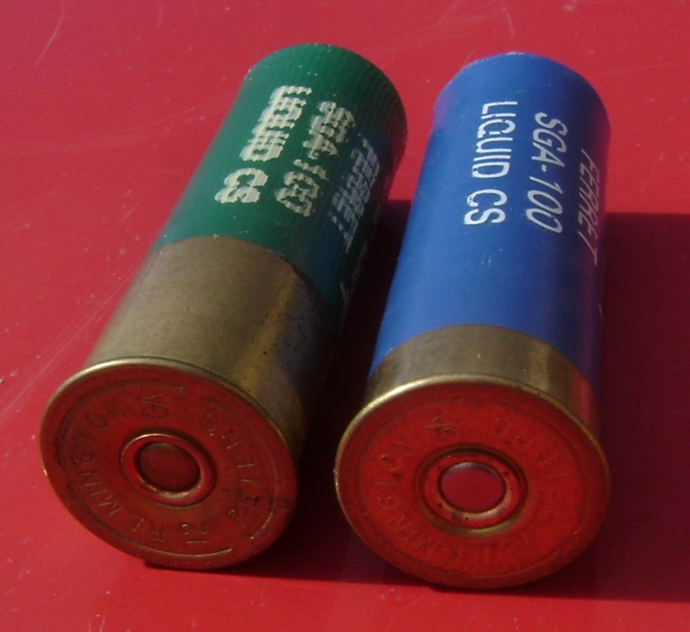Pair of Live 12ga AAI Corp Barricade Liquid CS-img-3