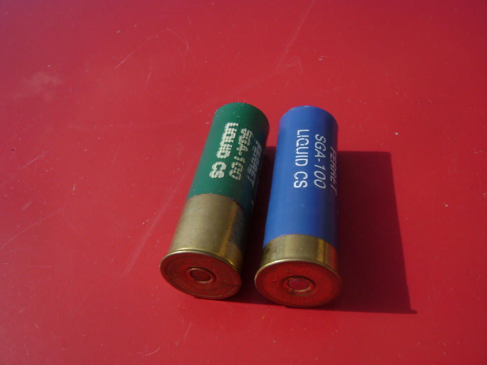 Pair of Live 12ga AAI Corp Barricade Liquid CS-img-4
