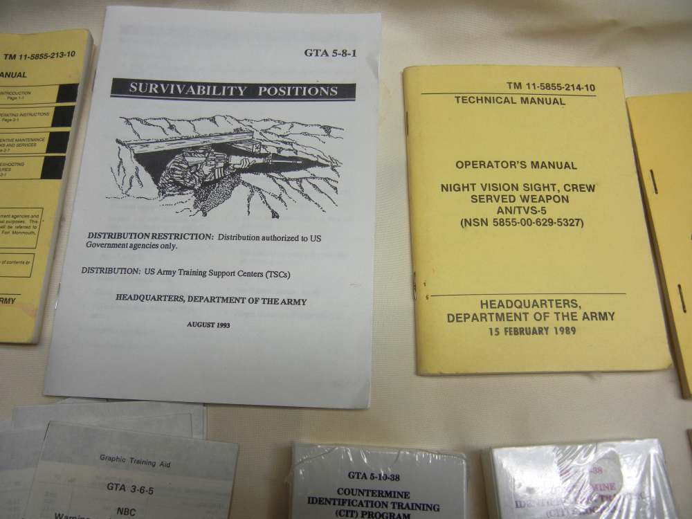 USGI Military Manuals Pamphlets and Cards -img-2