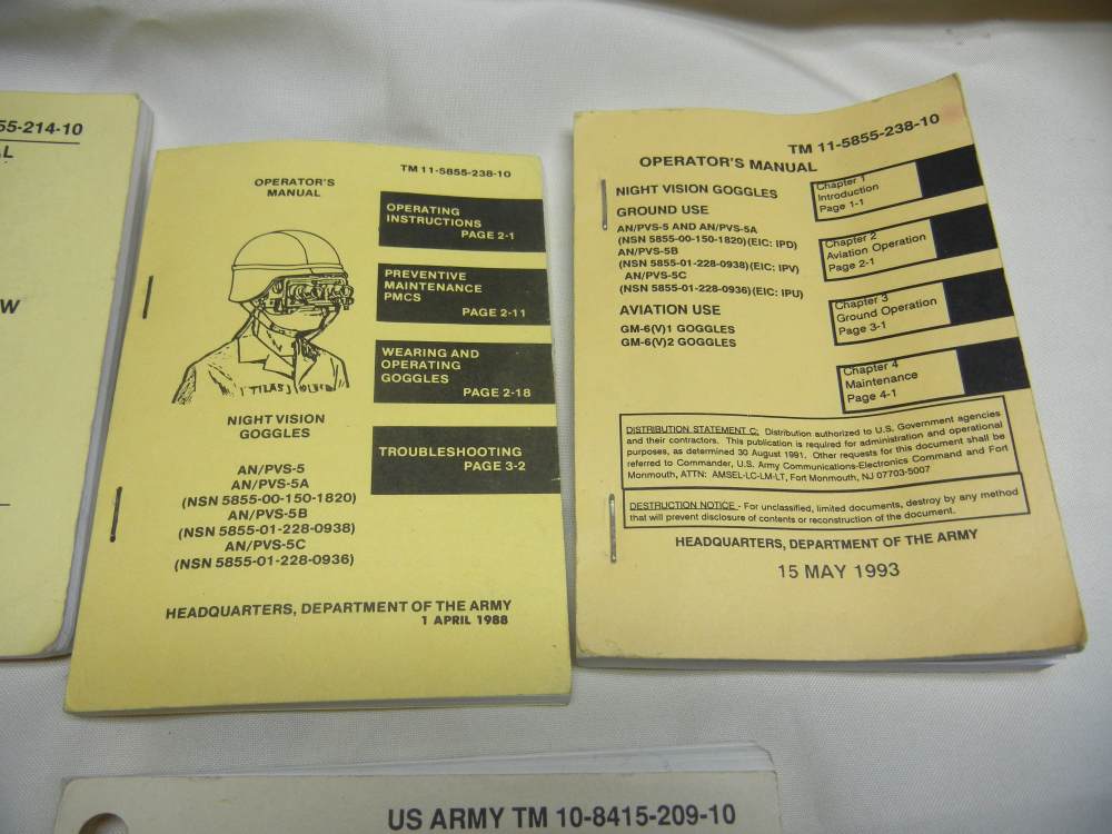 USGI Military Manuals Pamphlets and Cards -img-1