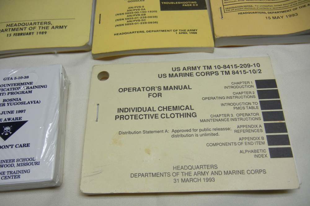 USGI Military Manuals Pamphlets and Cards -img-5