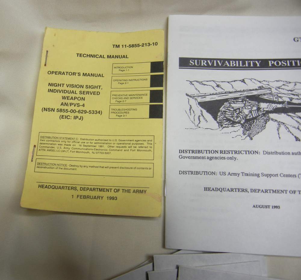 USGI Military Manuals Pamphlets and Cards -img-3