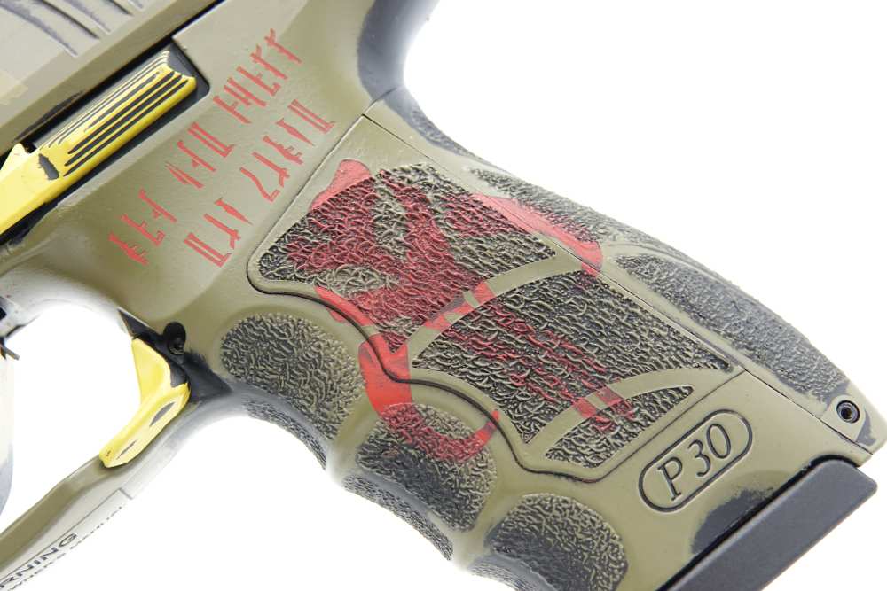 Custom Engraved and Cerakoted Star Wars - The Mandalorian HK P30 LEM 9mm-img-22
