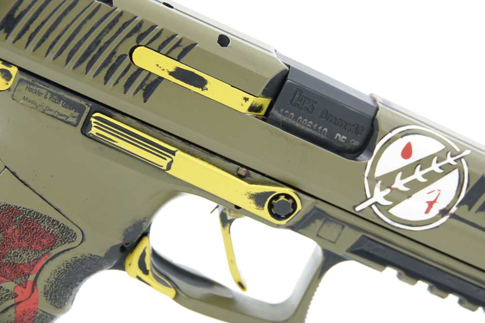 Custom Engraved and Cerakoted Star Wars - The Mandalorian HK P30 LEM 9mm-img-14