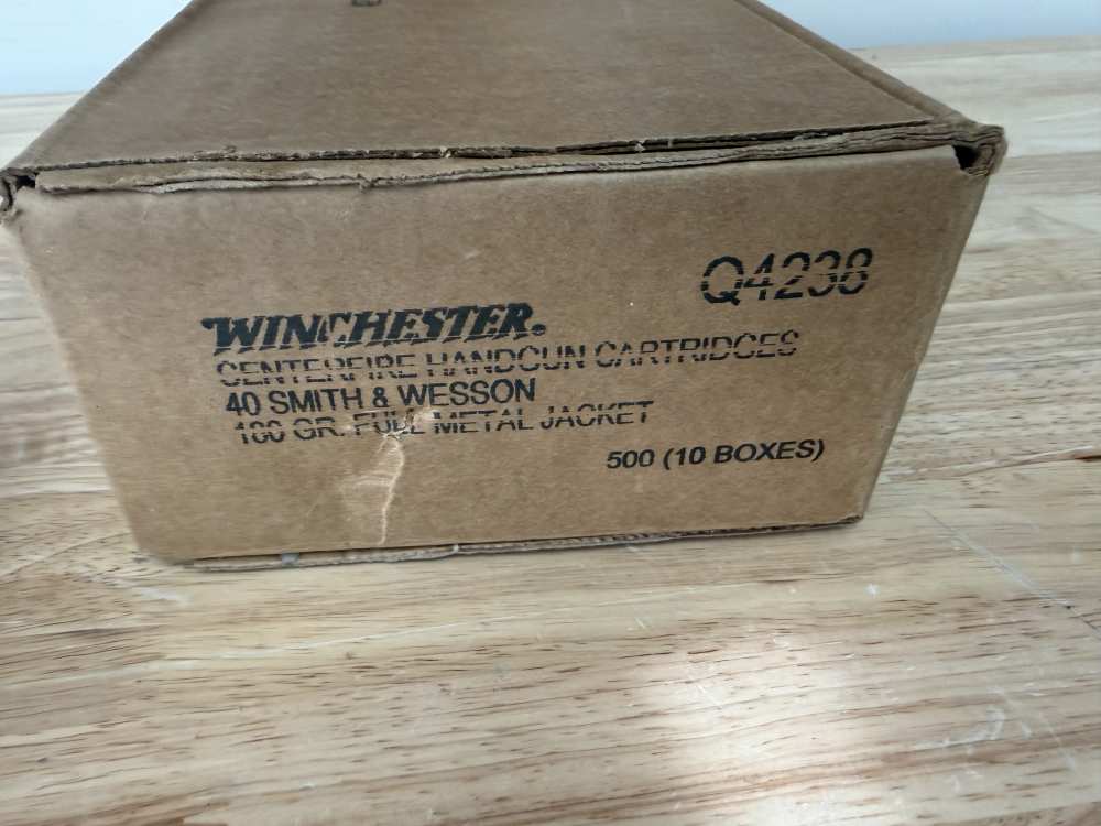 Winchester White Box .40 Smith and Wesson 500 Rounds 180gr FMJ-img-0