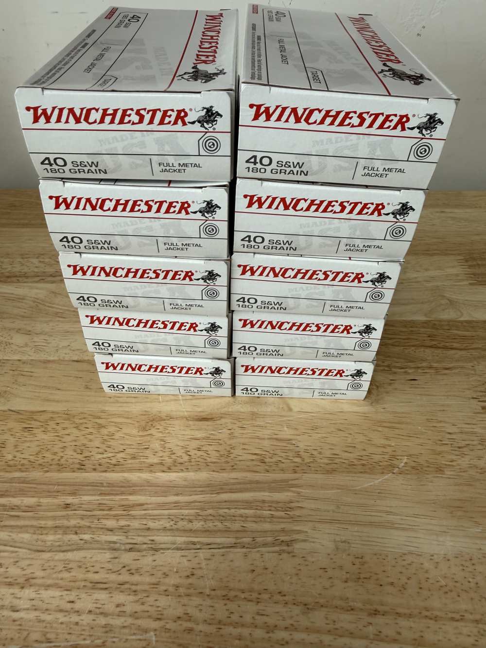 Winchester White Box .40 Smith and Wesson 500 Rounds 180gr FMJ-img-1
