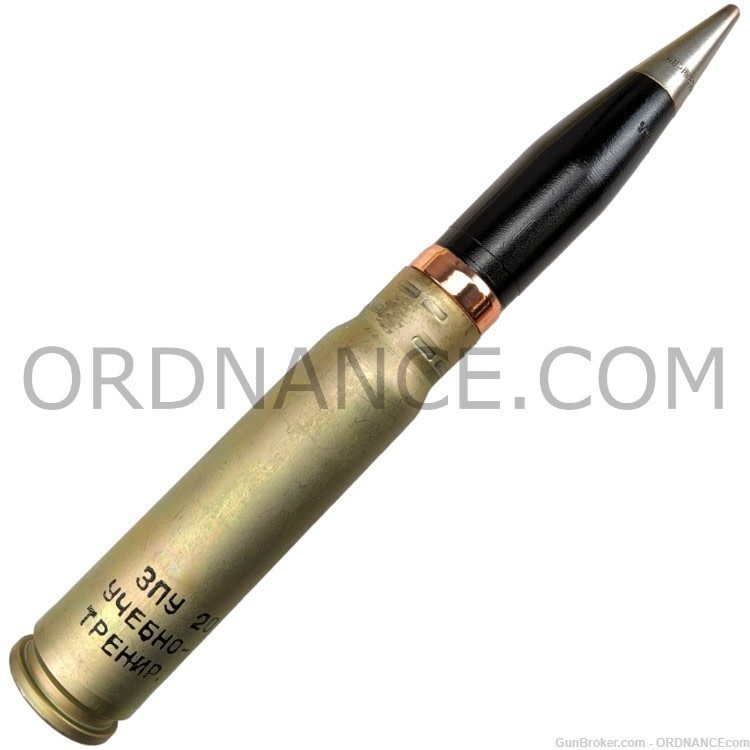 Cold War Soviet 30mm Round Shipunov 2A42 Cannon inert dummy shell NICE!-img-0