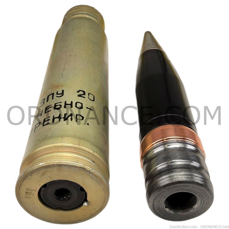 Cold War Soviet 30mm Round Shipunov 2A42 Cannon inert dummy shell NICE!-img-4