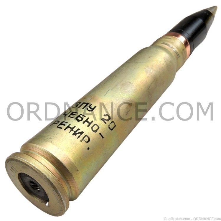 Cold War Soviet 30mm Round Shipunov 2A42 Cannon inert dummy shell NICE!-img-1