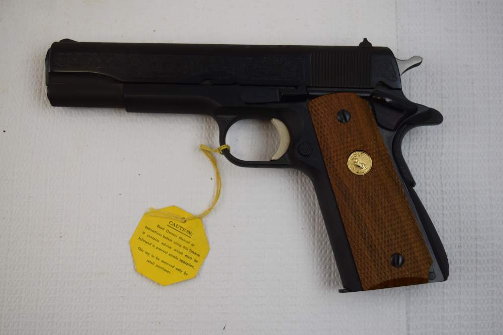 Colt 1911 Govt, 45 ACP, 5" bbl, 60th Anniv. Michigan State Police, Unfired.-img-3