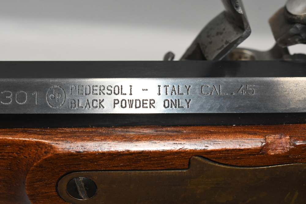 Pedersoli Alamo Flintlock Black Powder Rifle 45 Cal Italy 1998 READ-img-23