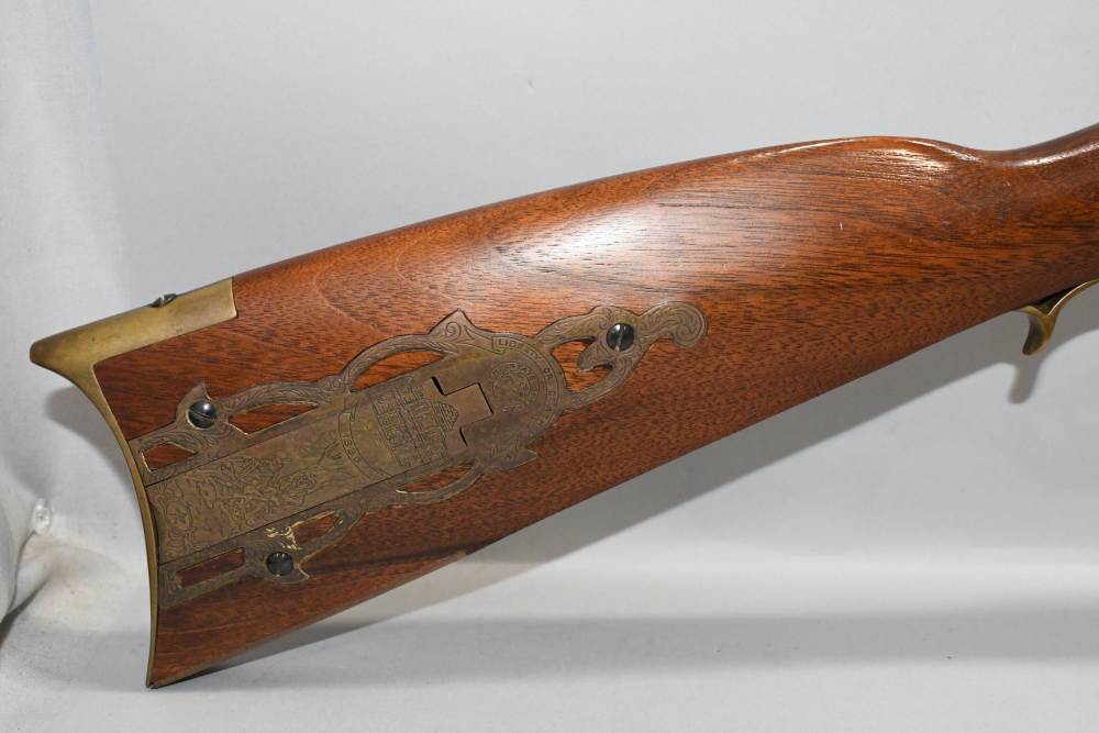 Pedersoli Alamo Flintlock Black Powder Rifle 45 Cal Italy 1998 READ-img-2