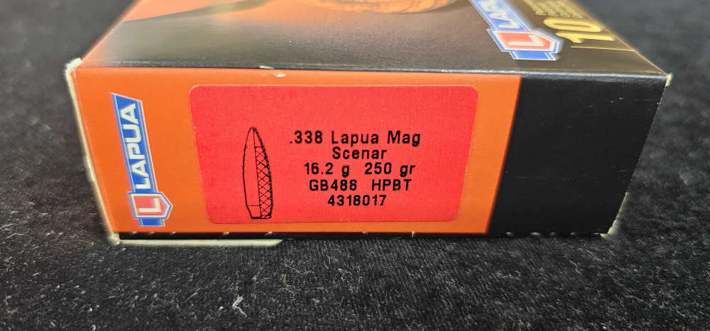 Lapua Scenar .338 Lapua Mag Ammunition, 10 Rounds OTM 250Gr - 4318017-img-1