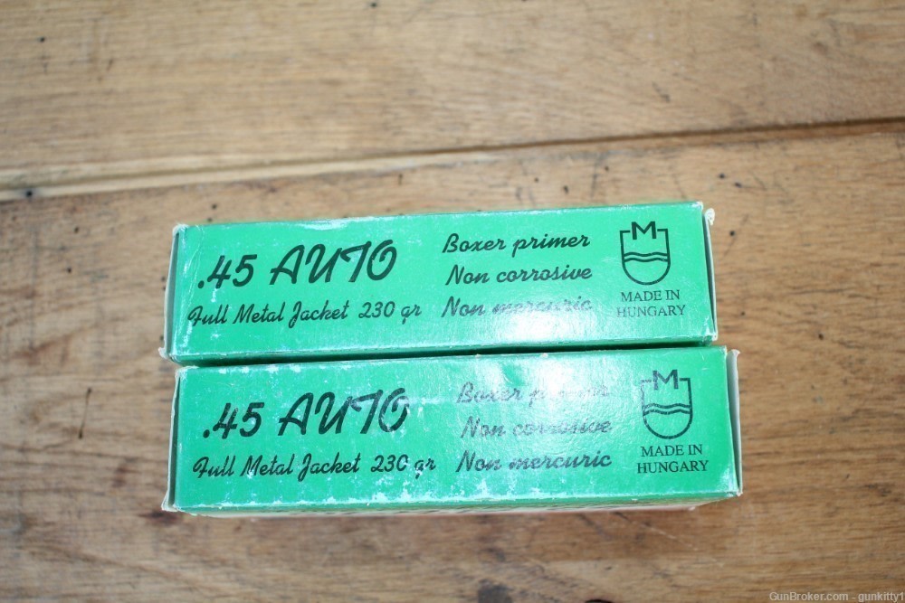 100rds 45acp Hungarian MFS 45 ACP Ball-img-1