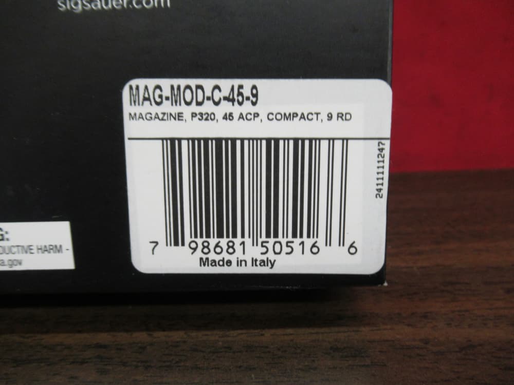 2 Factory Sig Sauer P320 Compact 9 Round .45ACP Magazines-img-2