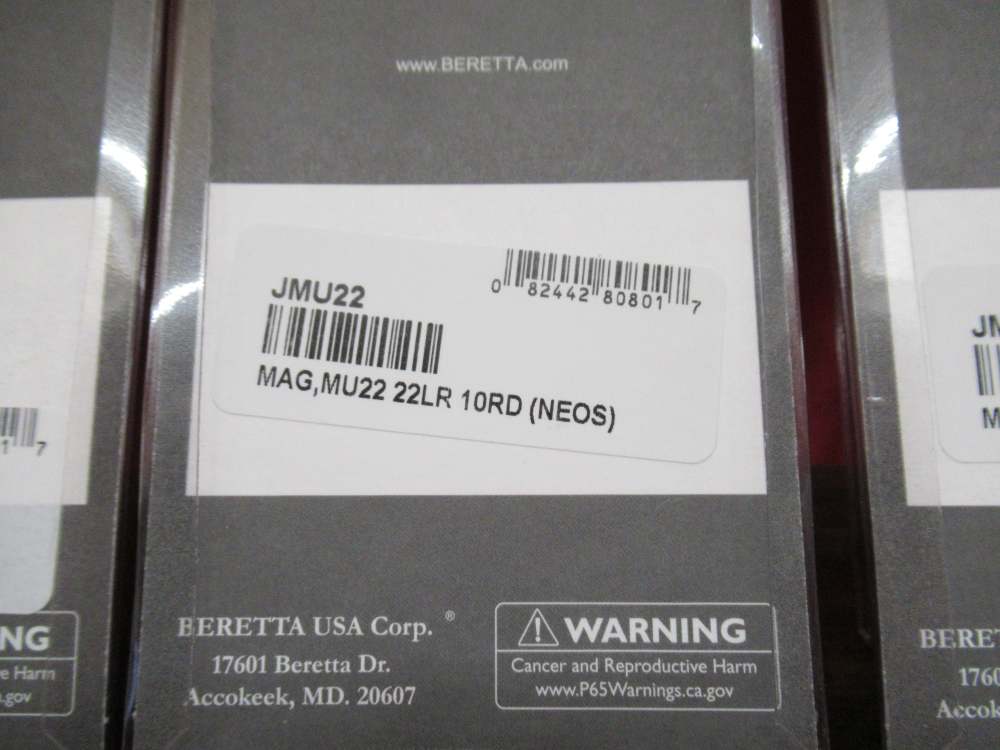 3 OEM Factory Beretta U22 Neos .22 LR Long Rifle 10 RD Magazines Mags Clips-img-2