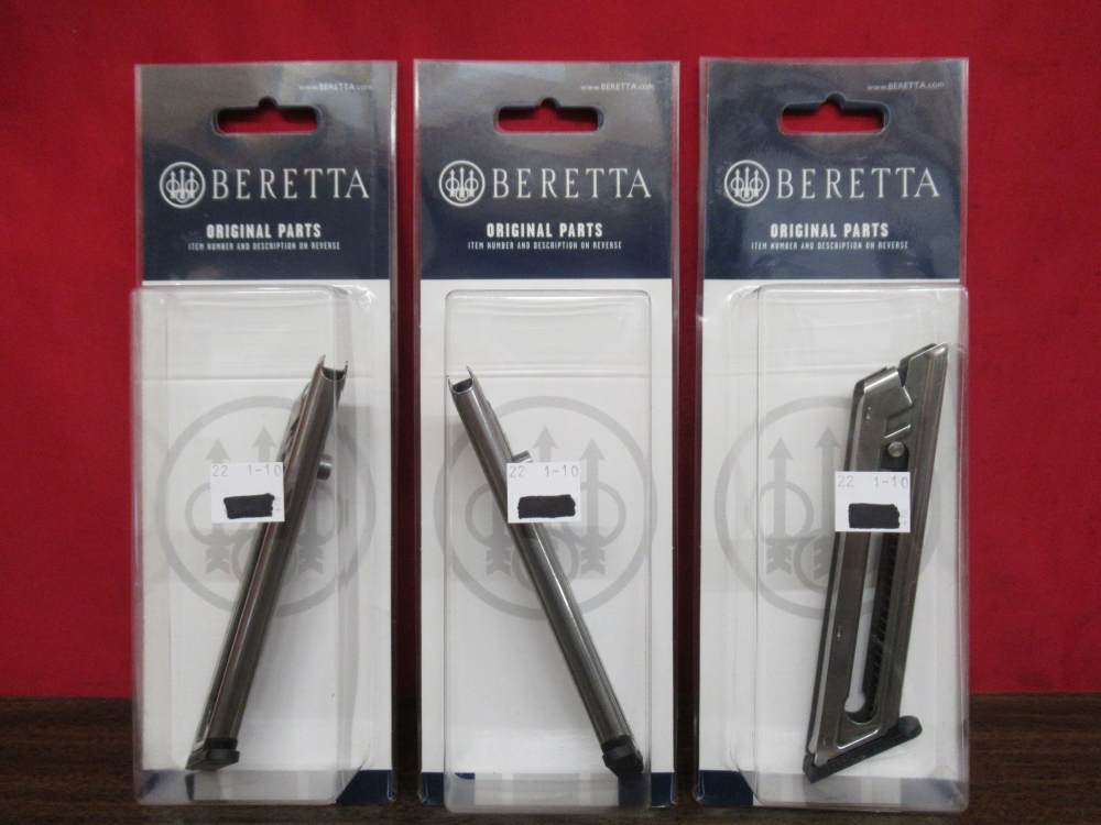 3 OEM Factory Beretta U22 Neos .22 LR Long Rifle 10 RD Magazines Mags Clips-img-0